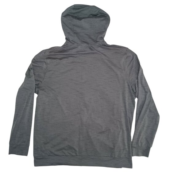 Nike Yoga Full Zip Hoodie Jacket Mens L Static Gray Dri-fit Lightweight Lounge - Picture 8 of 10